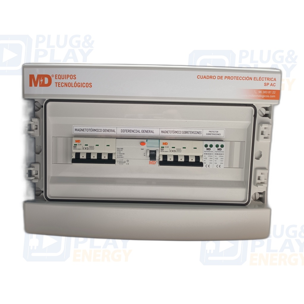 SPAC 2-32 - Cuadro CA (2P 32A, 7kW) | Plug and Play Energy